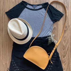 Striped black and white shirt